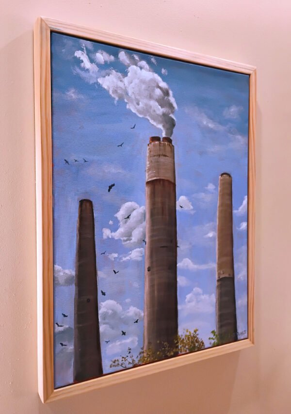 Smoke Stacks - Original Acrylic Painting - Image 3