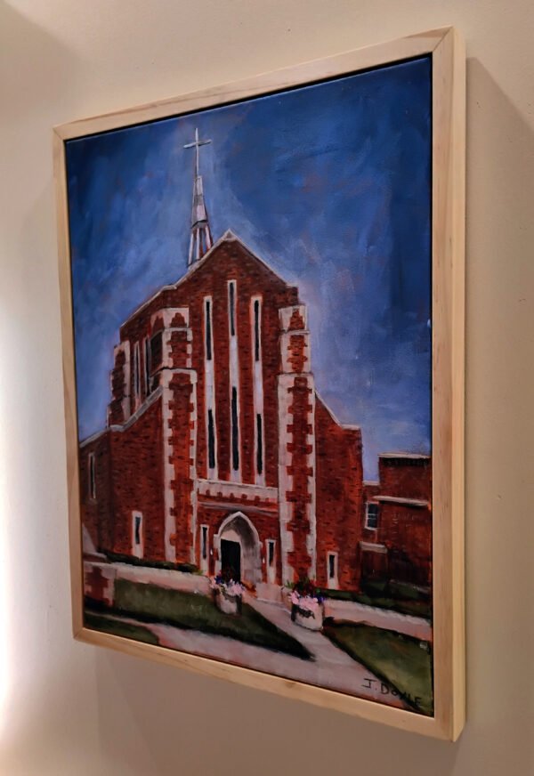 St. John Church - Original Acrylic Painting - Image 4